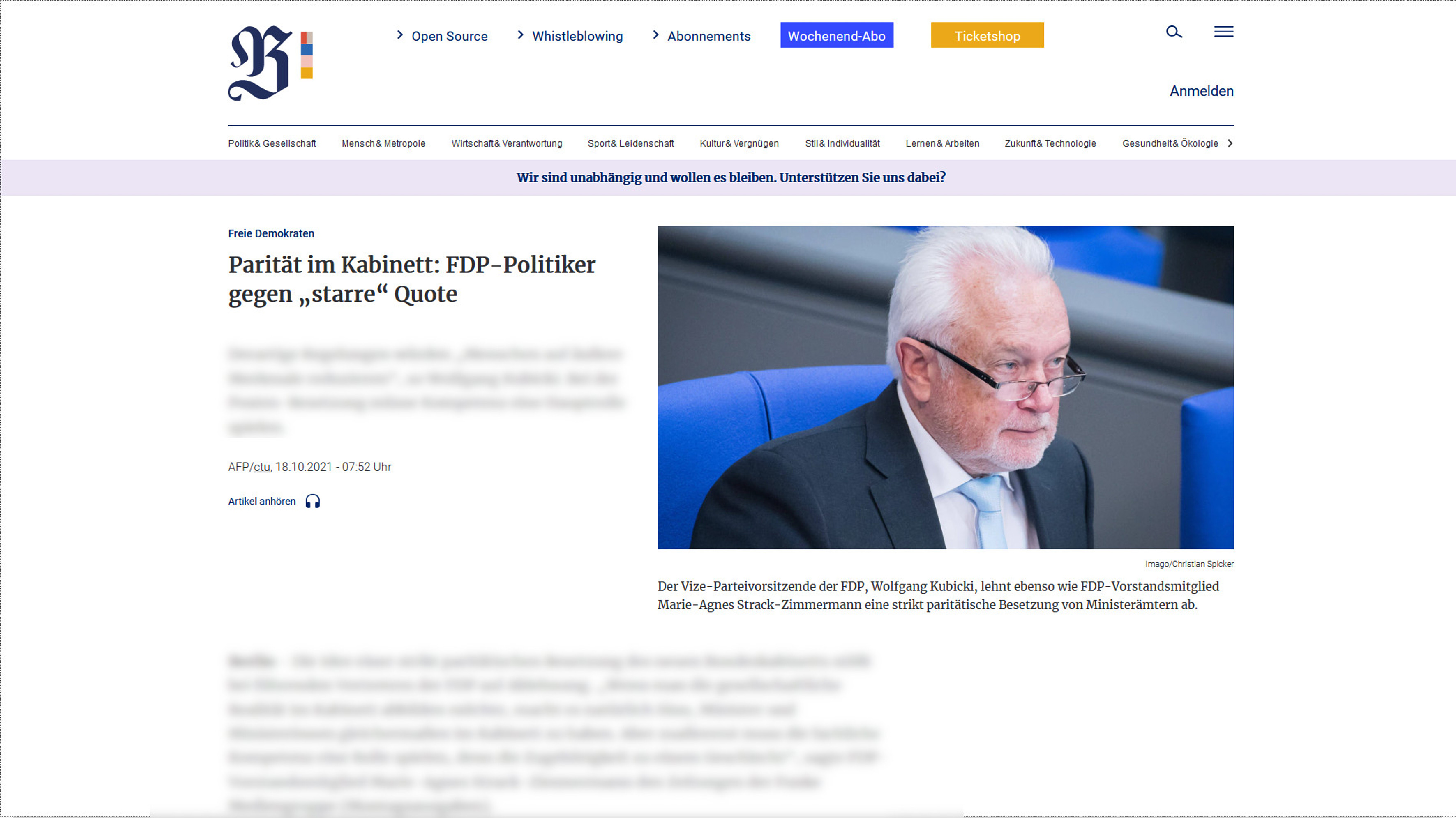 Berliner Zeitung 18.10.2021